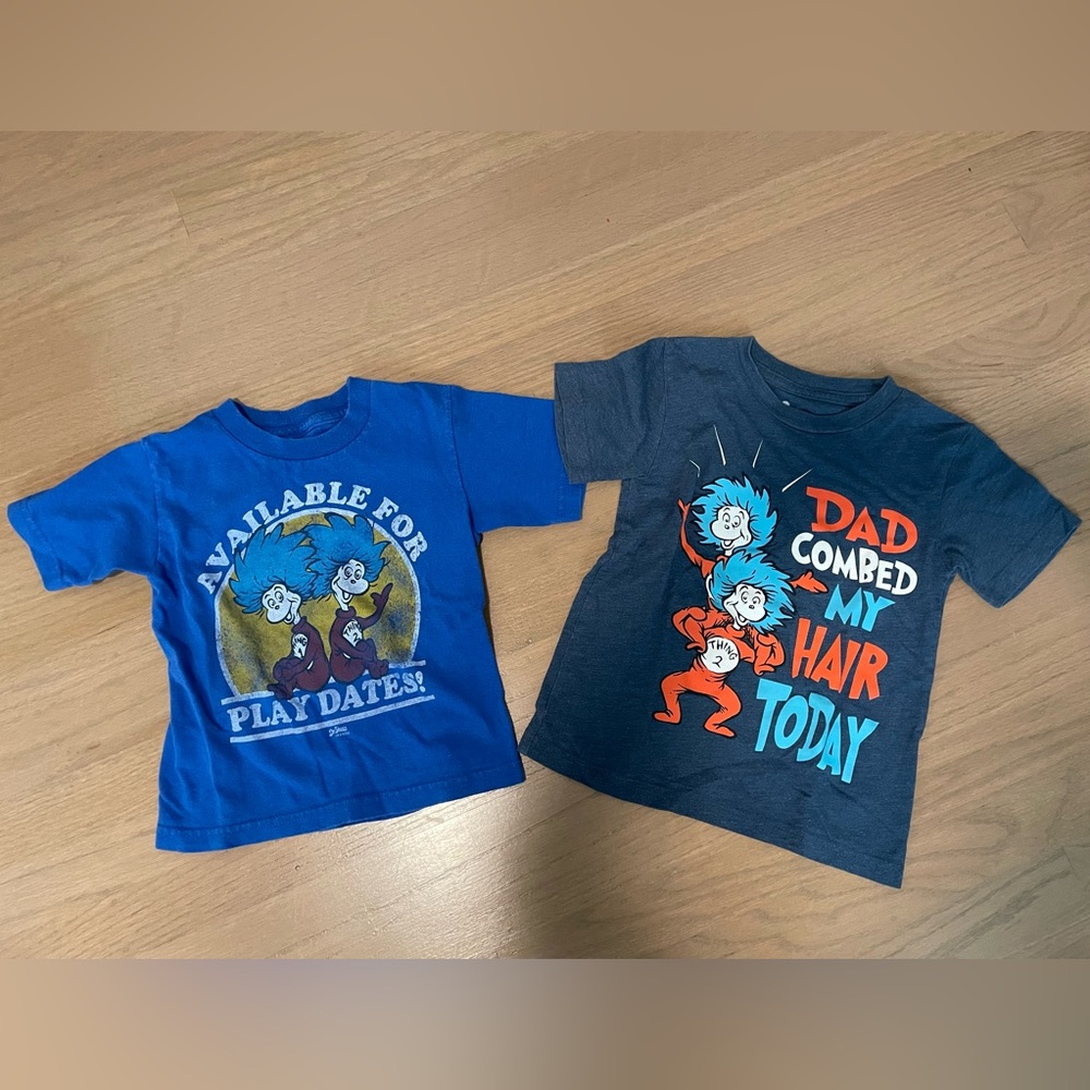 2 Dr. Seuss TShirts size 3T
